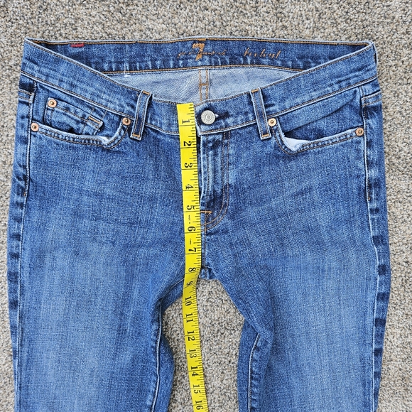 7 For All Mankind Bootcut Stretch Jeans Medium Wash Style#U07500U Womens Size 29 - Picture 10 of 16